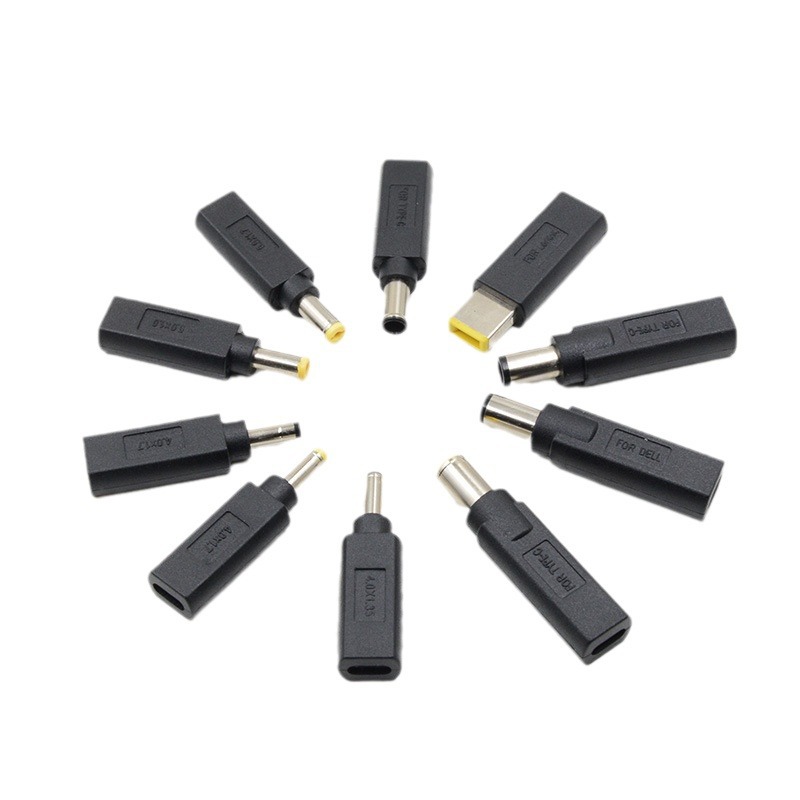 Typec female to DC conversion head without PD chip is suitable for notebook PD power matching head charging conversion