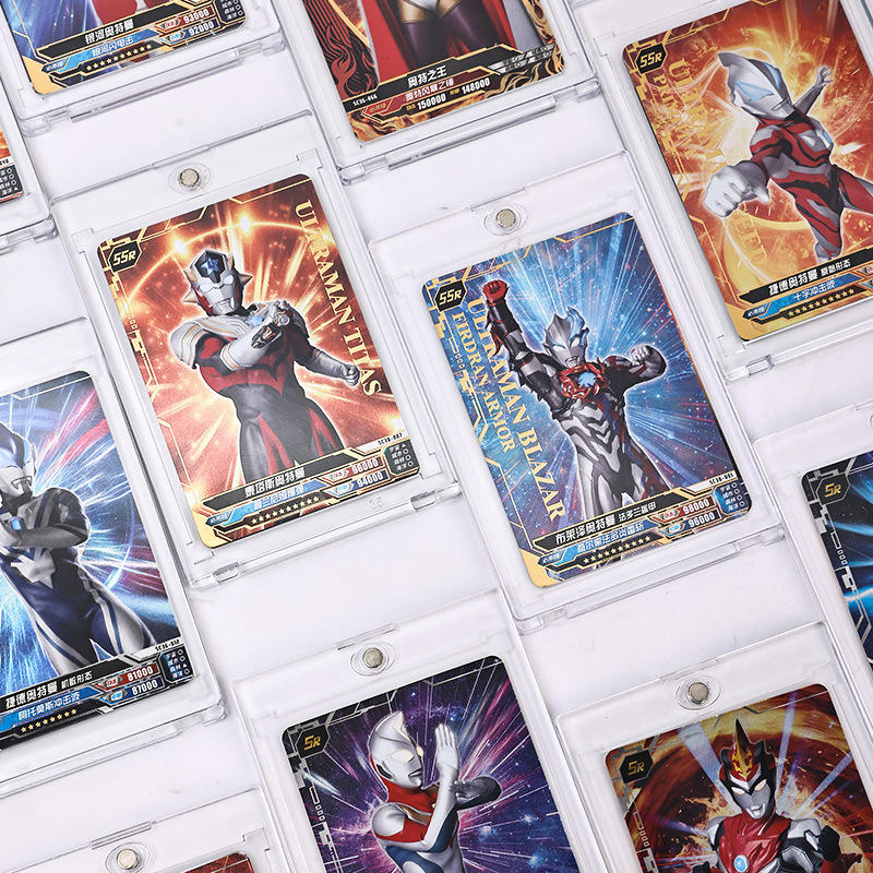 Strong Magnetic Card Brick Star Aidou Small Card Storage Box Album Three-inch Small Card Pony Polly Transparent Shell Card Set