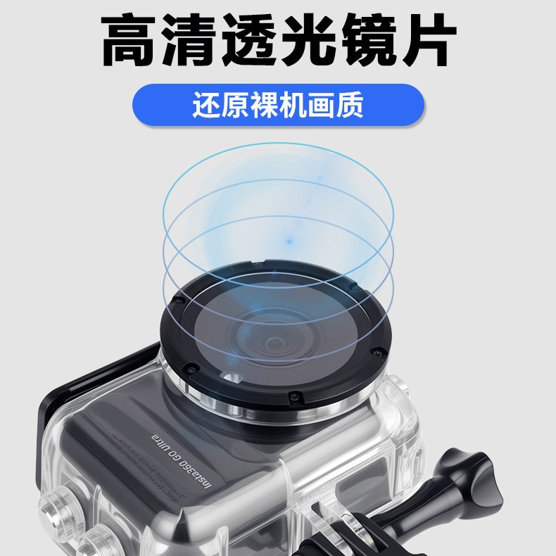 Insta360 Go Ultra Action Camera Waterproof Case Go Ultra Diving Case Protective Case