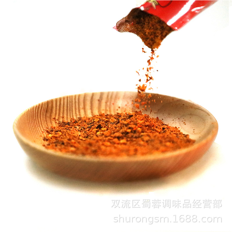 100g Liupo chili noodles wholesale spicy hot pot skewed dried dish dipping sauce barbecue seasoning seasoning pepper noodles