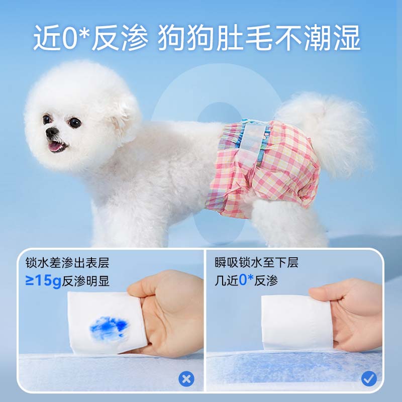 Pet diapers dog physiological pants safety pants male and female dog Teddy menstruation pet aunt pants diaper supplies