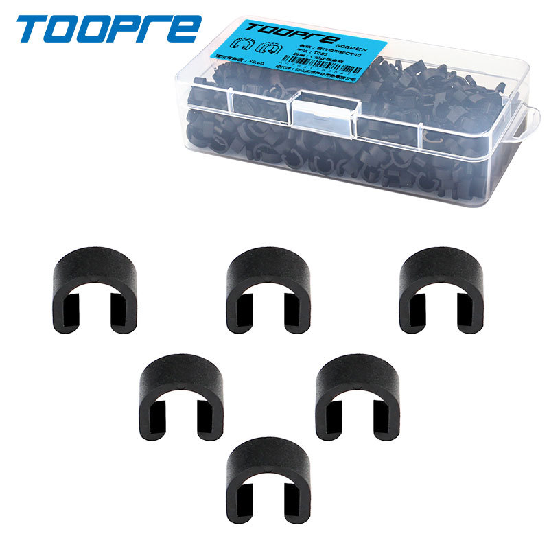 Toopre Bicycle Plastic C-Shaped Buckle U-Shaped Cable Buckle Mountain Bike Transmission Cable Pipe Brake Oil Pipe Buckle