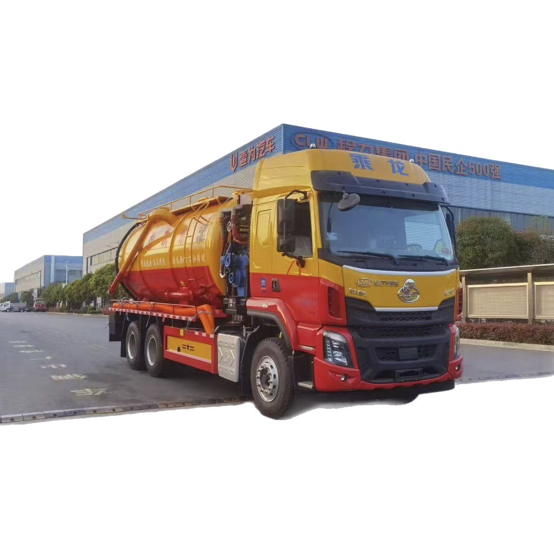 Customized 15-Cubic Meter Cleaning and Suction Truck to Collect and Transport Feces, Mud Septic Tank, Sewer Ditch and Sewer Suction Truck