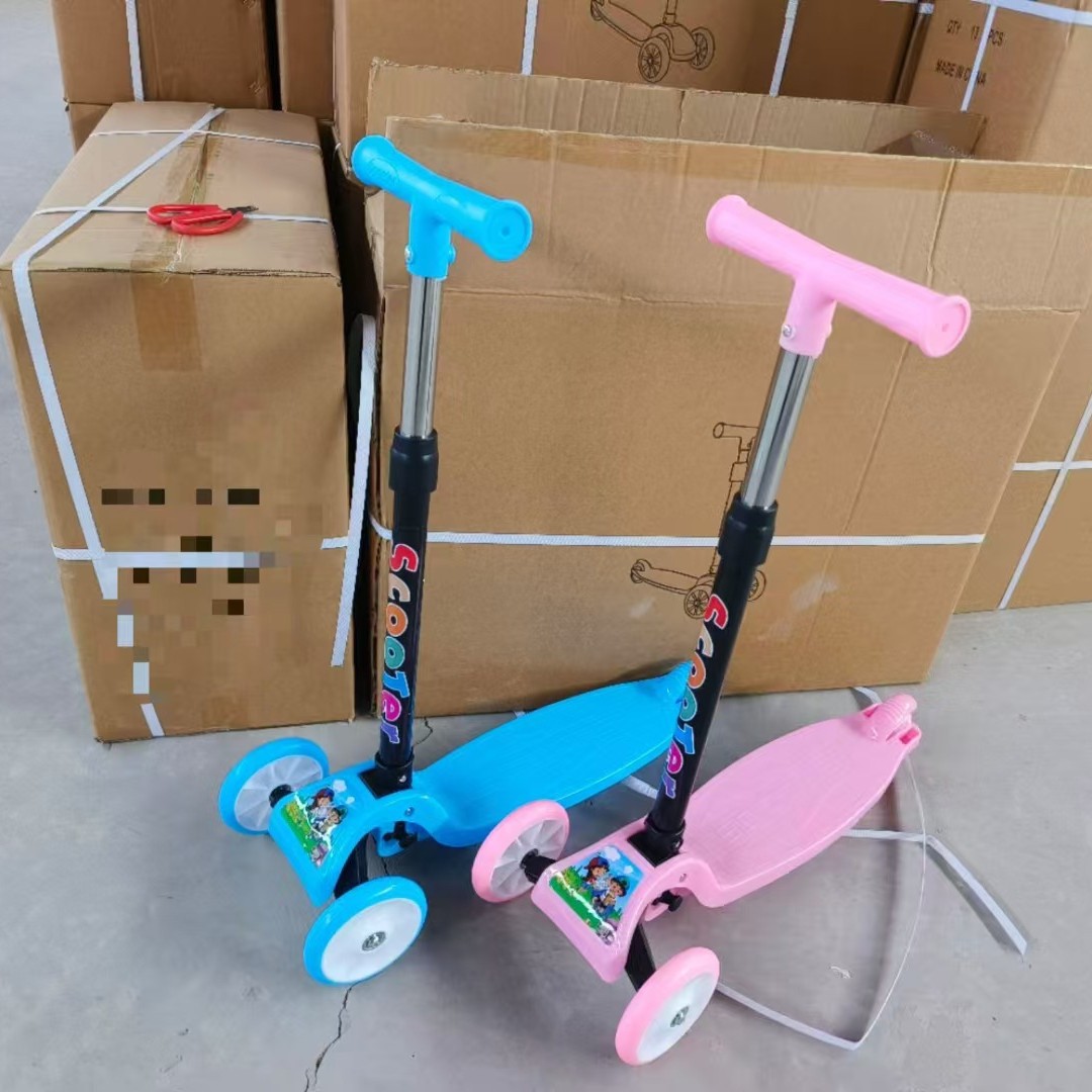 Manufacturer Wholesale Gifts Children's Scooter Folding 2-8 Years Old Mi Height Scooter Fruit Wheel Gift Scooter Baby Scooter