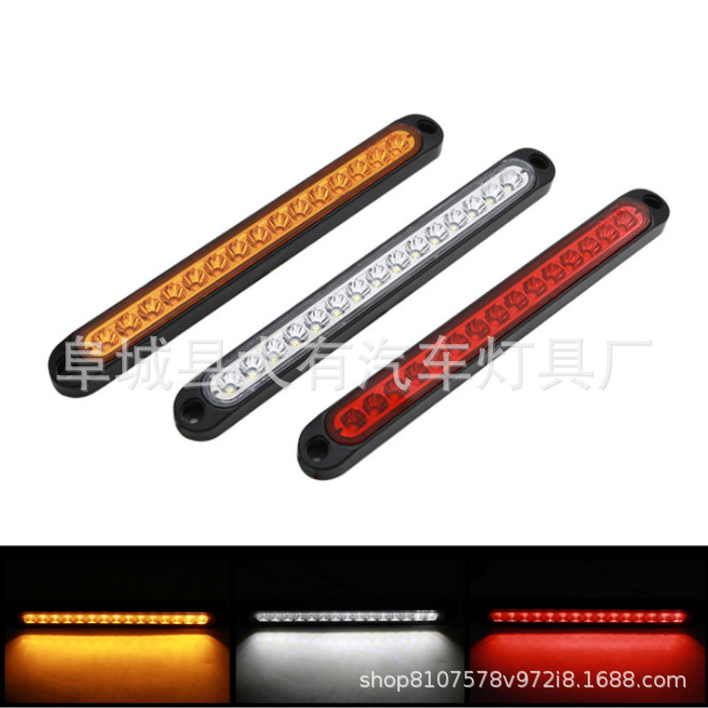 15Led High Brake Light Truck Side Light 12V24V Car Trailer Rear Tail Light Brake Tail Light Gear Brake