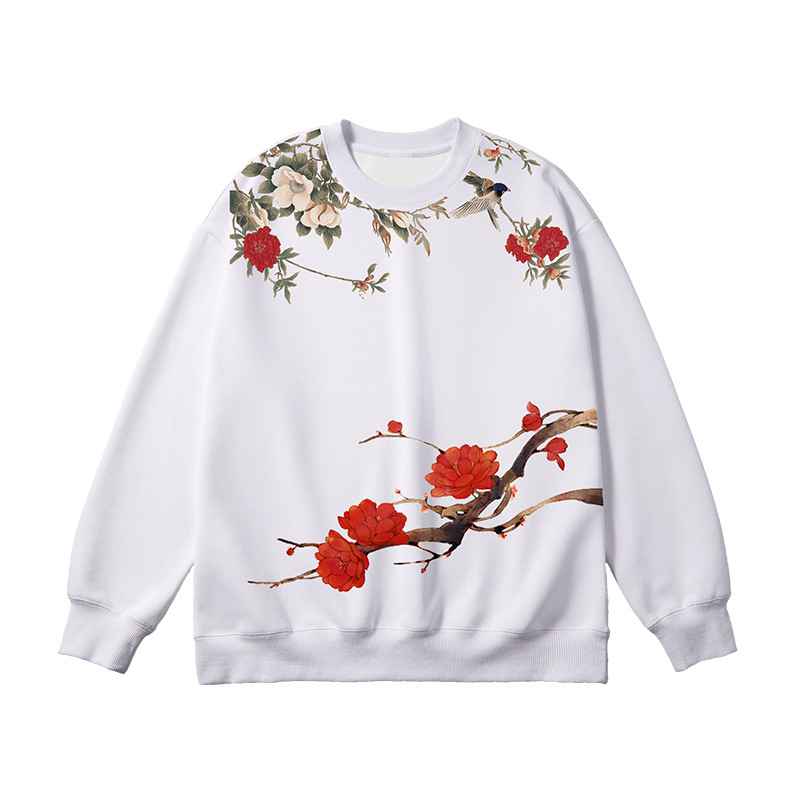 Digital Printing Positioning Direct Spray Printing Full Printing Pure Cotton Canvas T-Shirt Small Batch Processing Custom Large Size