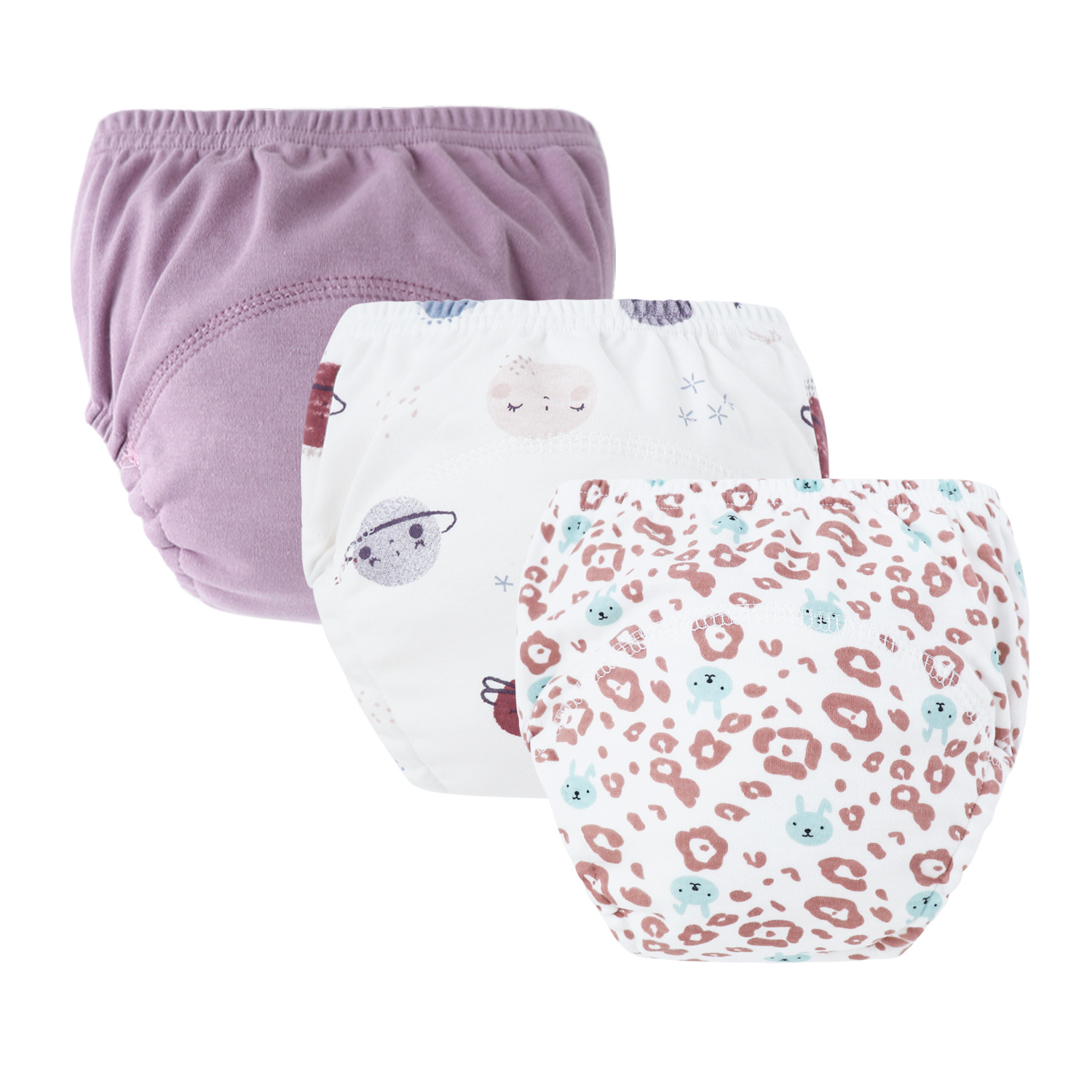 2025 Baby Training Pants Infant Summer Diaper-Proof Pants Unisex Eco-Cotton Potty Training Pants Washable Diaper Pants