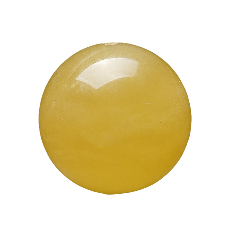 Russian Natural Beeswax Loose Beads 9-11mm DIY High-Quality Beads Single Bead Amber Chicken Oil Yellow Genuine Round Beads Wholesale