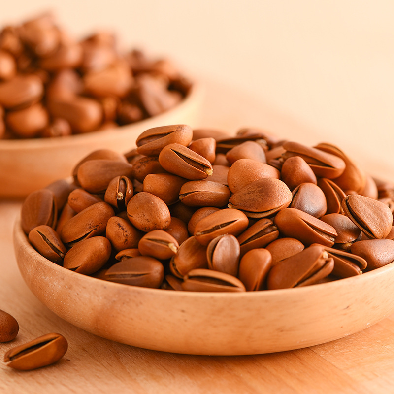 500g Canned New Arrival Northeast Pine Nuts Net Content Huashan Pine Nuts Edible Agricultural Products at Room Temperature