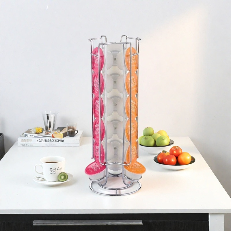 Cross-Border Vertical Hot-Selling Coffee Capsule Storage Rack Multi-Layer Moisture-Proof Storage Rack Creative Display Rack Storage Rack