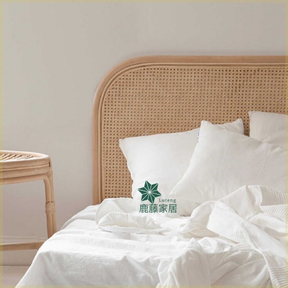 Ins Rattan Headboard Bed Backboard B&B Hotel Scandinavian Simple Bedside Decorative Board