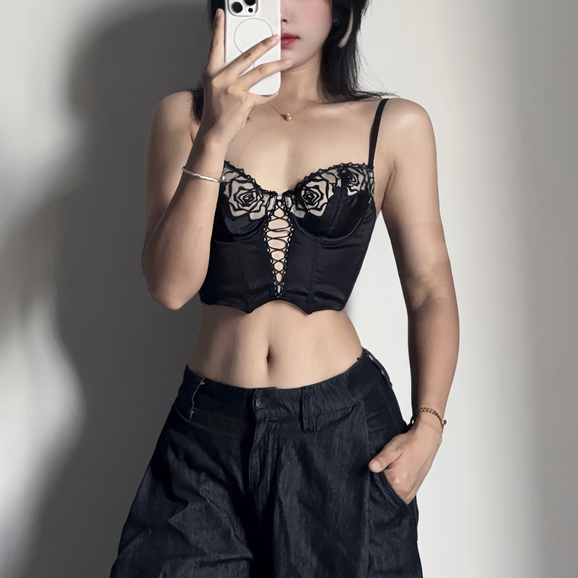 Ретро розовый бюстгальтер Fishbone жилет европейский и американский интимы формирующий пуш-ап французский длинный тонкий бюстгальтер для женщин