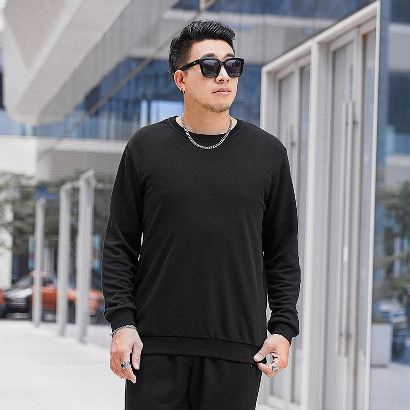 Dw1010 Plain Sweatshirt Extra Large Size 200kg Sports Cotton Tall Extended Version