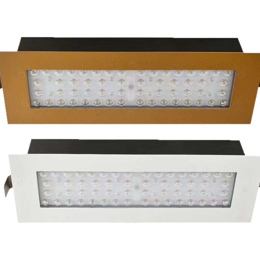 40W Jewelry Store Storefront Light Waterproof High-Power Eaves Light 56-Bead Embedded Sign Light Cold Storage Light