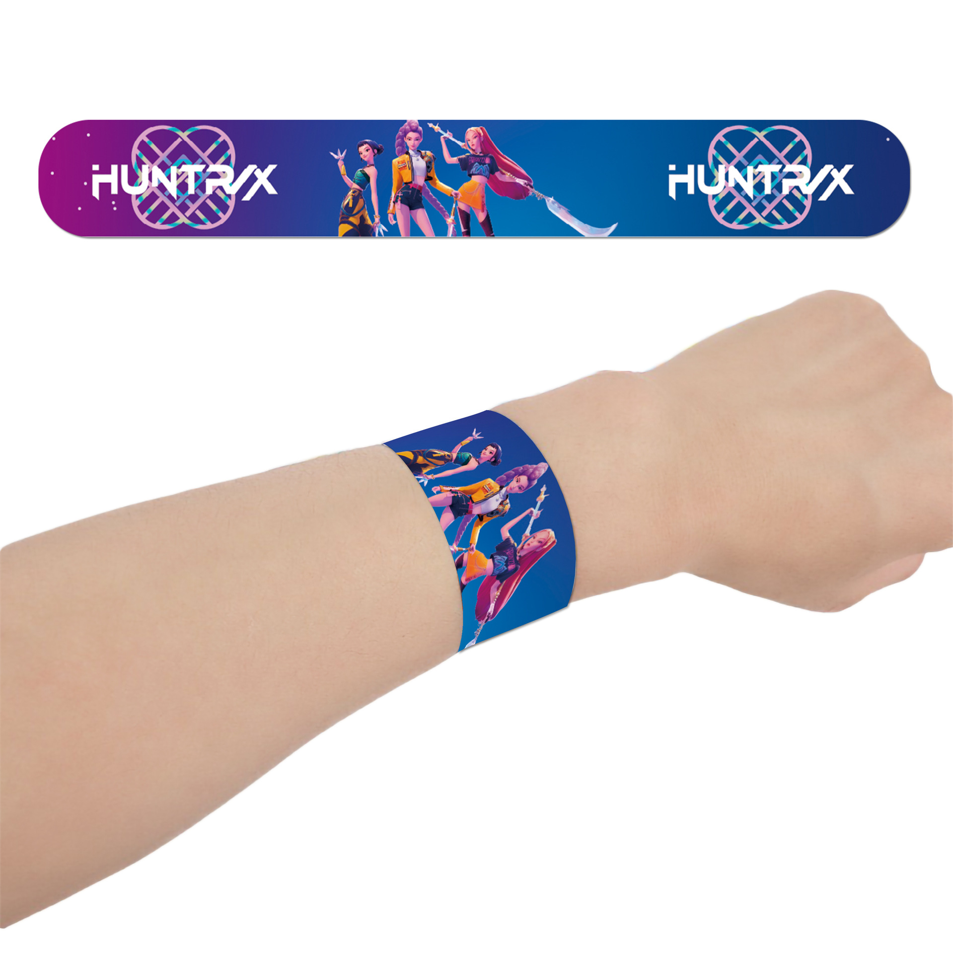 Kpop Hunter Witch Group Snap Ring Neon Children's Bracelet Toy Wristband Kda Party Gift Snap Ring