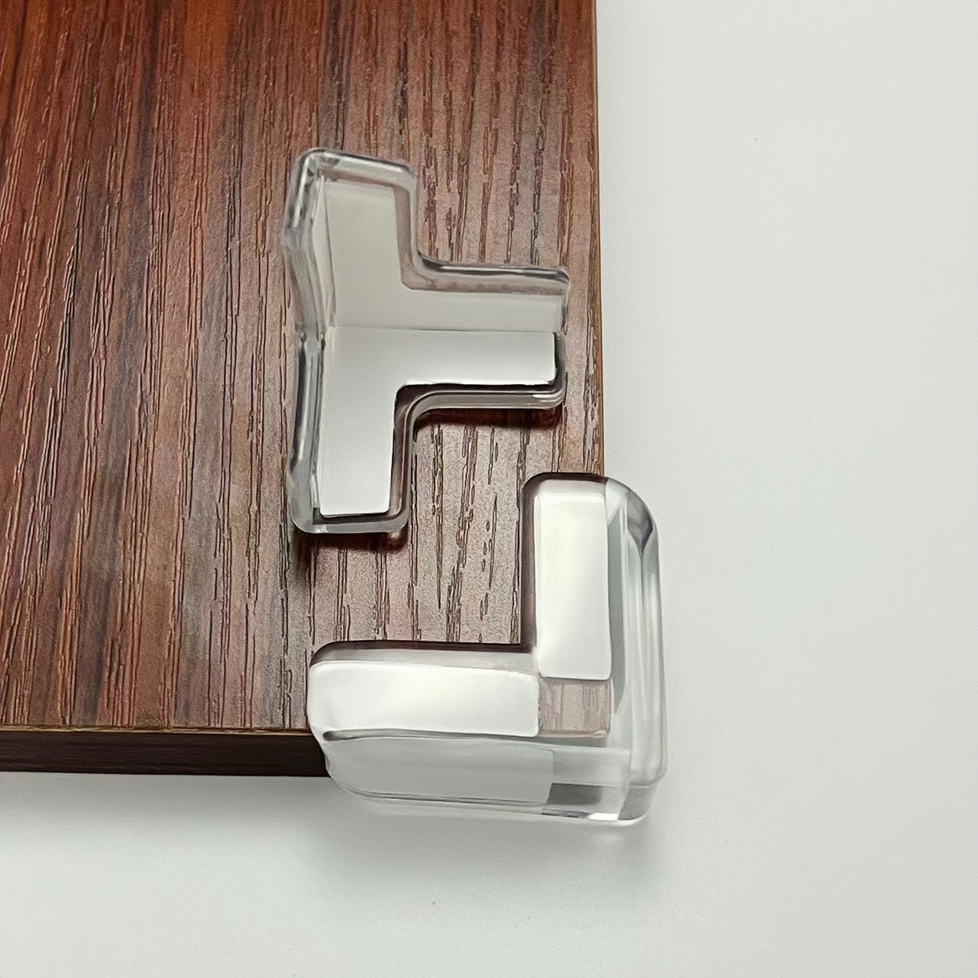Transparent Silicone Anti-Collision Corner Table Corner Coffee Table Glass Table Range Hood Corner Protector Baby Thickened Buffer Anti-Collision Protection Corner Protector