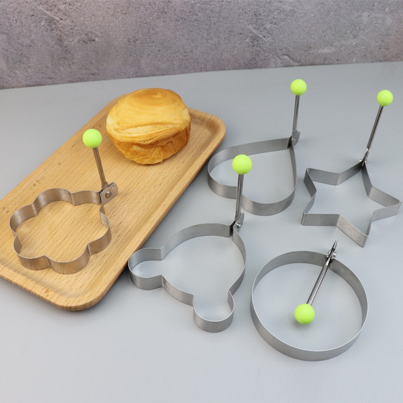 Stainless Steel Kitchen Omelette DIY Model Omelette Heart Mold Rice Ball Creative Abrasive Factory Direct Sale