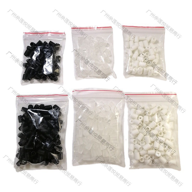 White Mask Adjustment Buckle, Plastic Heart-Shaped Silicone Large Hole Threaded Buckle, Elastic Cord, Pvc Buckle, Mouth Guard