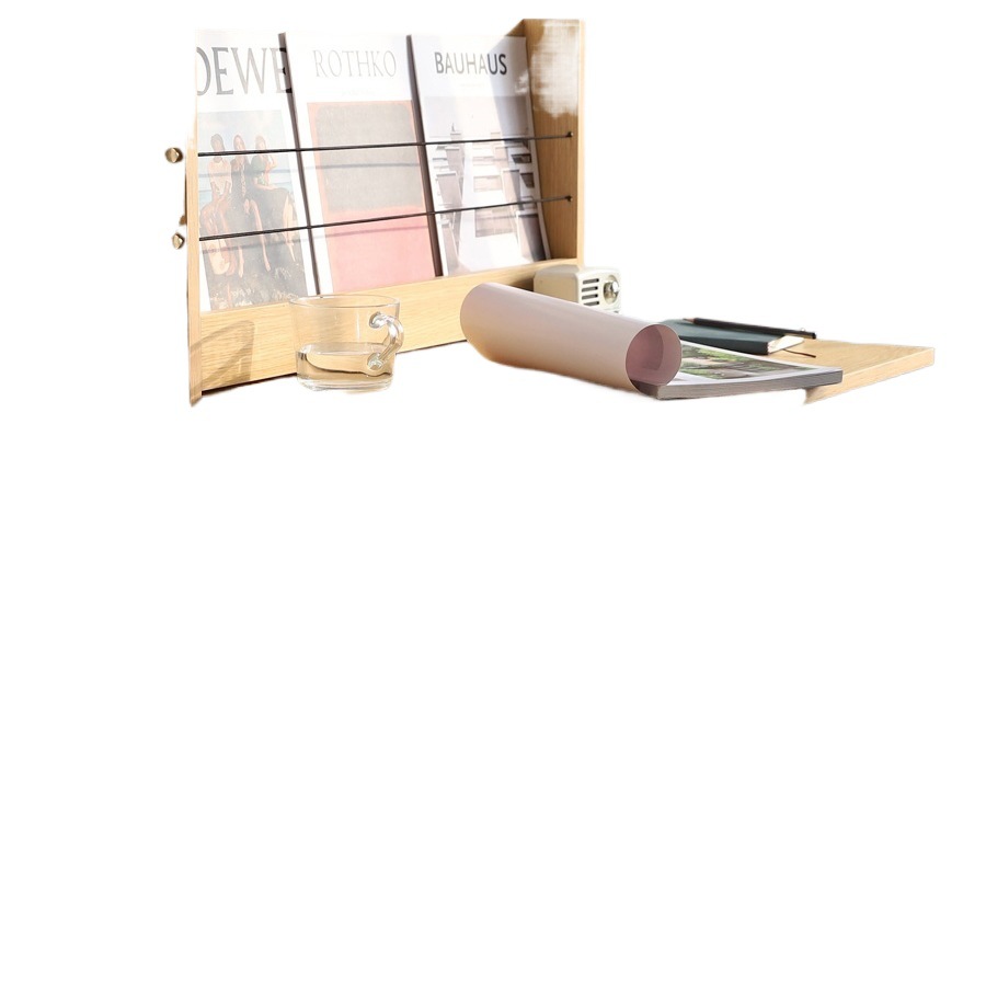 Small Wall Table Storage Rack Wall Hanging Table Wall Folding Desk Computer Table Wall Dressing Table Small Apartment Storage Rack Wood