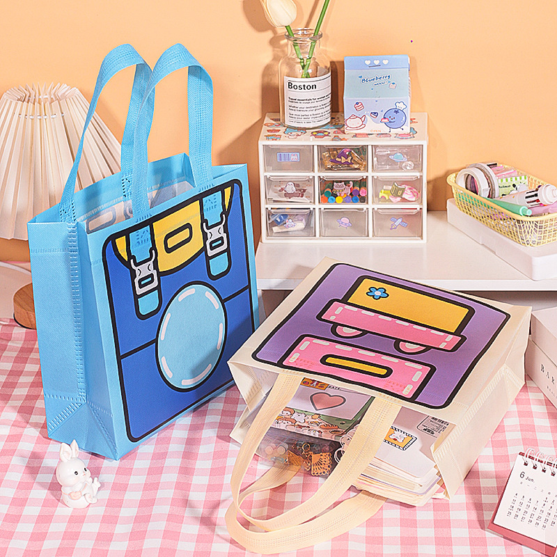 Creative Dopamine Cute Tote Bag Non-Woven High-Looking Student Children's Day Gift Cartoon Tote Bag
