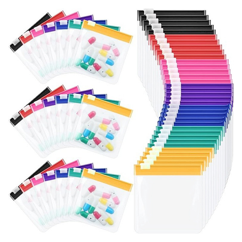 Экологически чистая дорожная упаковка для таблеток из ЭВА, прозрачный пакет для хранения таблеток, самозакрывающийся пакет для медикаментов