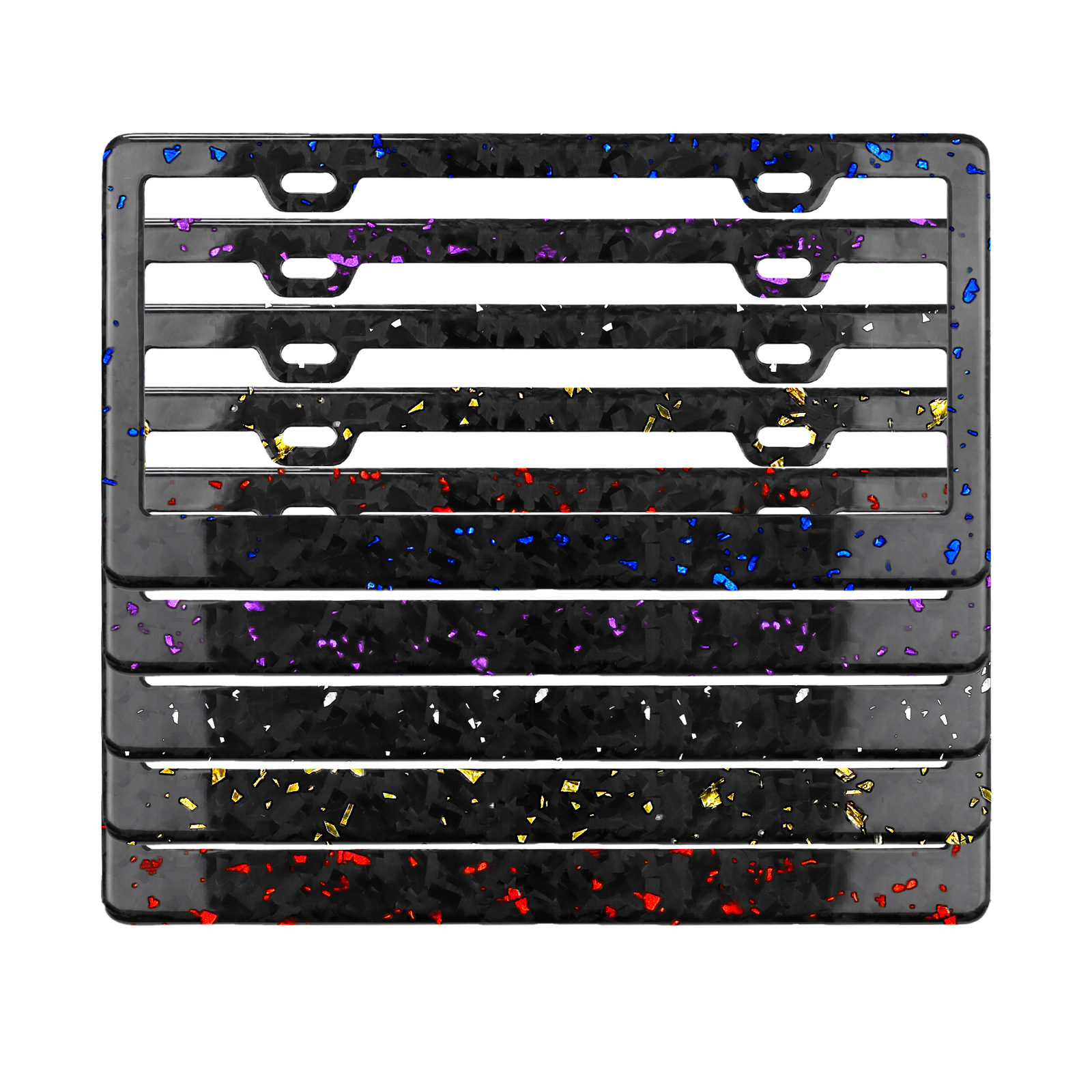 Рамка номерного знака из 100% углеродного волокна для автомобилей США, цветная, кованая