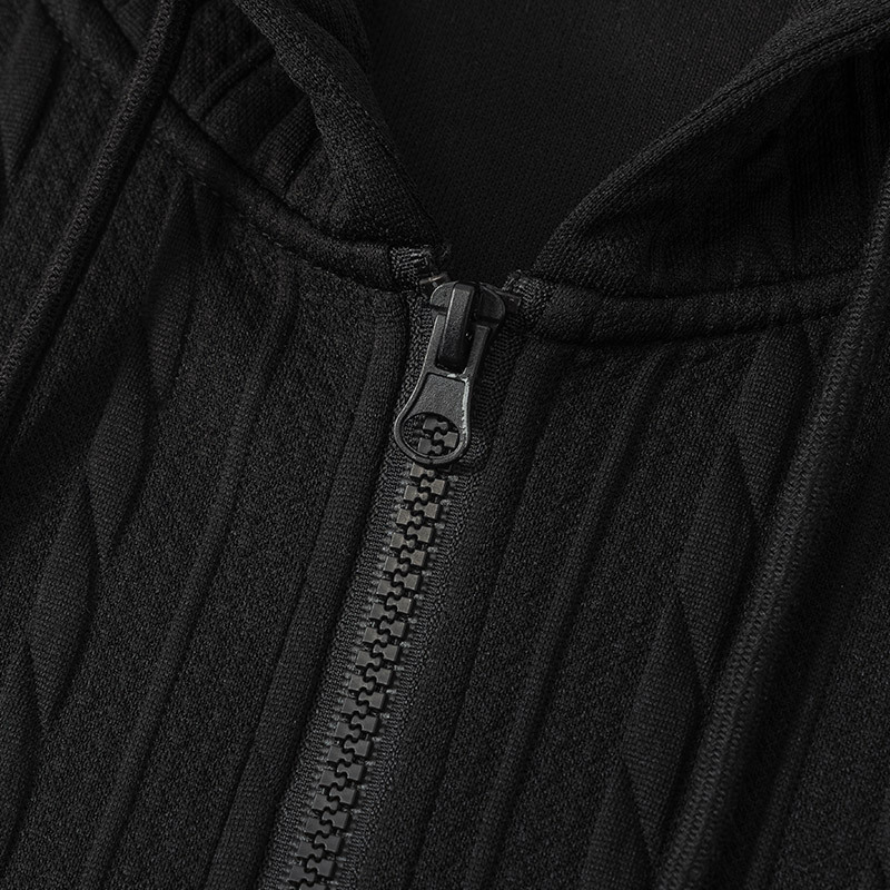 Casual Sweatshirt Cardigan Men's Spring and Autumn Trendy Brand Loose Hooded Simple Jacket Men's Jacquard Autumn Top