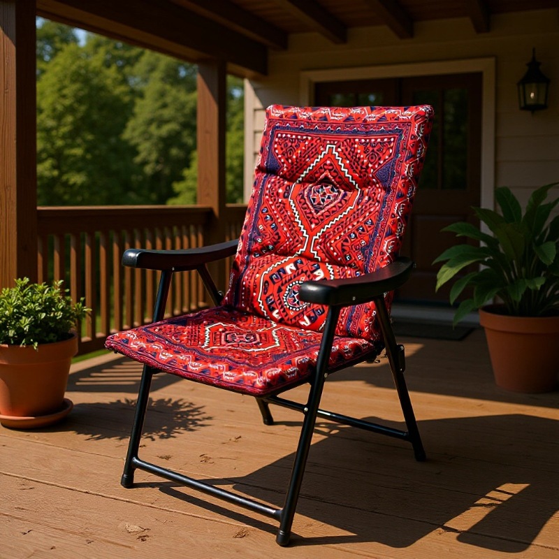Двухцелевой стул, стул для отдыха на улице, кемпинговый стул, складной стул из железной ткани, походный стул, стул этнического стиля, домашний стул