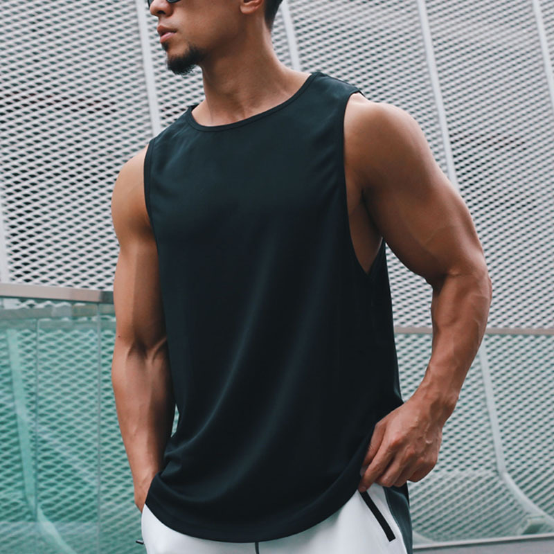 2025 Quick-drying Vest Men's Running Training Fitness Top Casual Quick-drying Breathable Men's Sleeveless Sports Vest