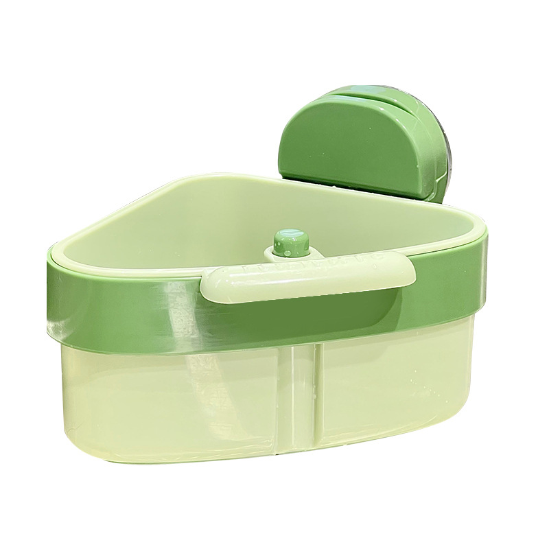 Triangular Suction Cup Sink Drain Basket Household Kitchen Food Residue Filter Basket Fruit Cleaning Water Filter Basket Can Be Hung