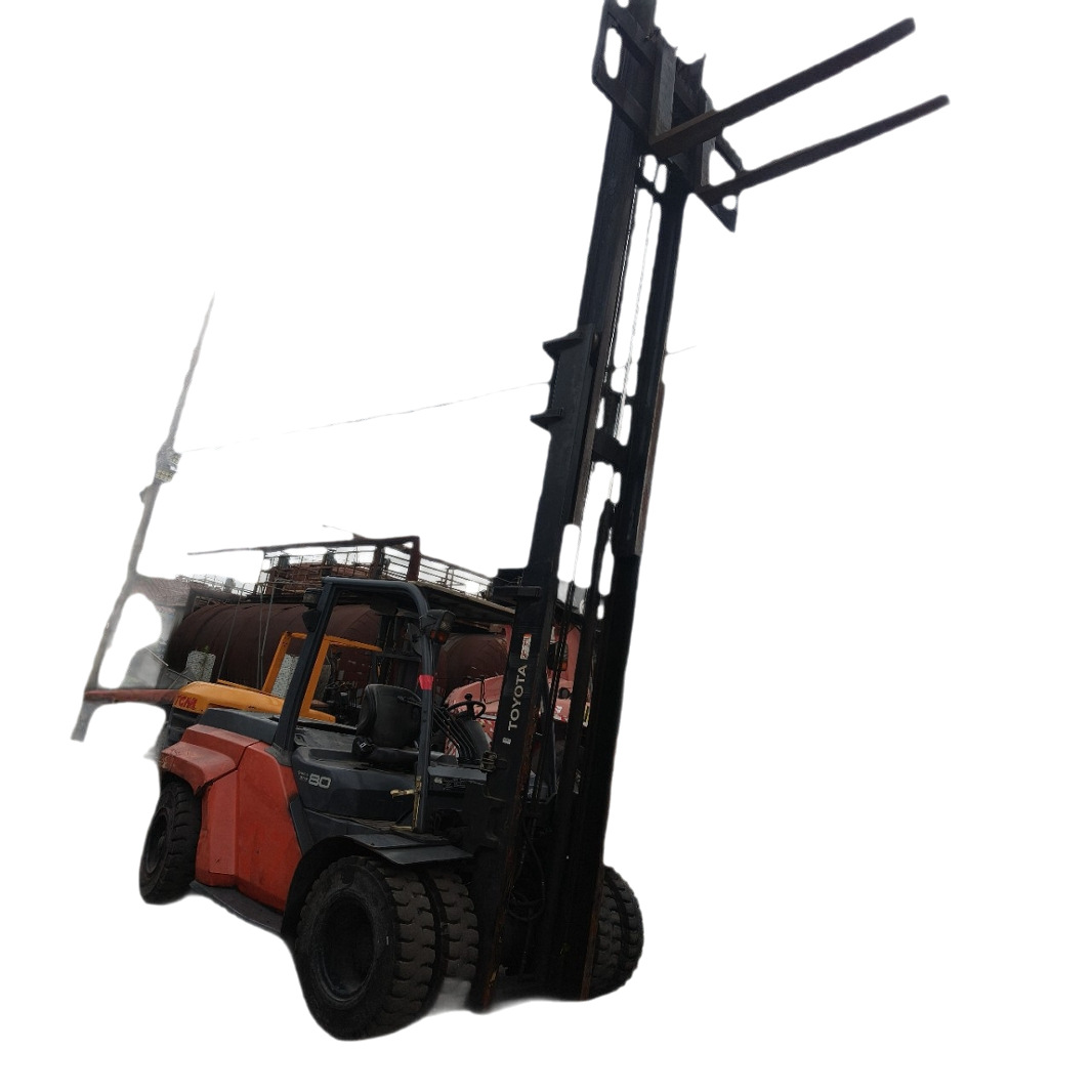 Supply of Used Toyota 8-Ton Forklifts, Japanese Diesel Forklifts, 90% New Heli Komatsu Mitsubishi Tcm Forklifts