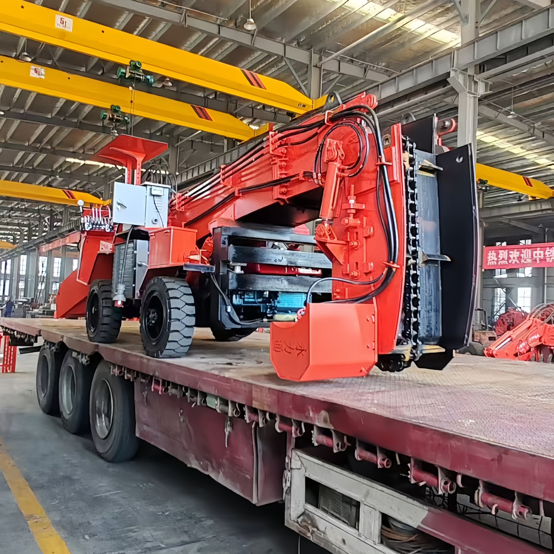 Mining Wheel Scraper Slag Machine, Coal Slag Conveying and Excavating Wheel Scraper, Explosion-Proof Wheel Scraper Slag Machine