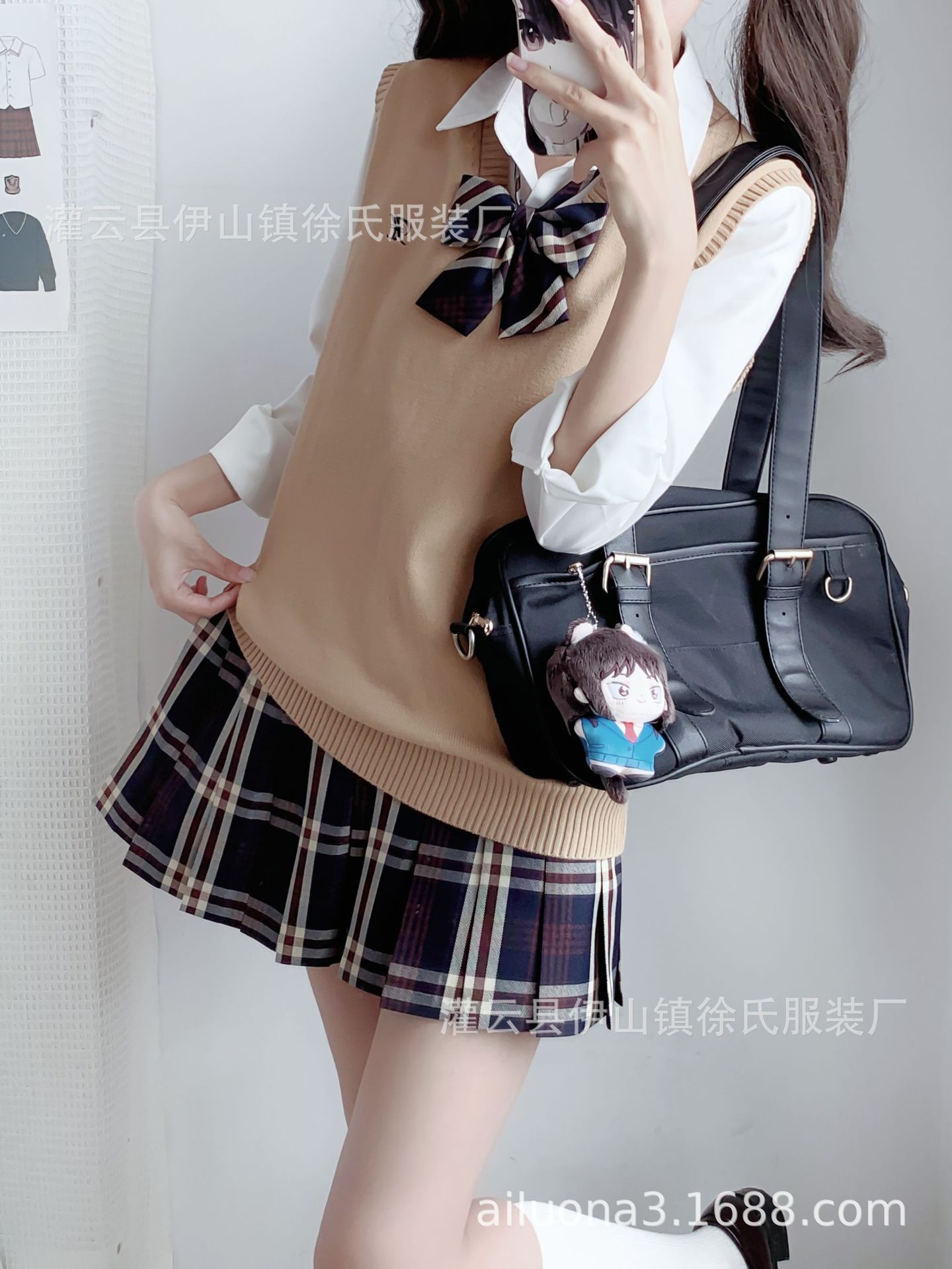 JK Uniform Vest V-neck Sweater suit Knitted Sweater Autumn and Winter Pullover Vest Japanese Department College Style School