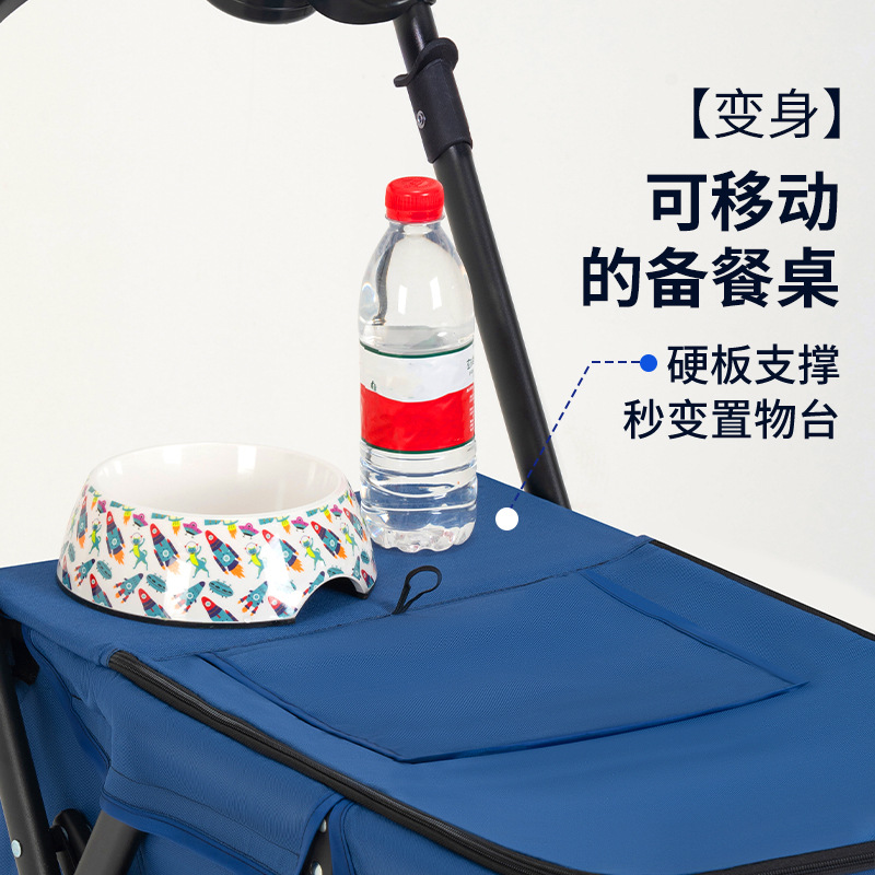 Multifunctional Pet Stroller for Medium and Large Dogs, Outdoor Travel, Large Dog Stroller, Portable and Foldable, Cross-Border Sale