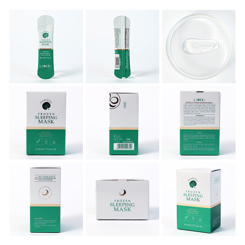 Cross-Border Laiko Centella Asiatica Jelly Mask 3Mlfacemask Mask Sheet No-Wash Sleep Mask Manufacturer Export Mask
