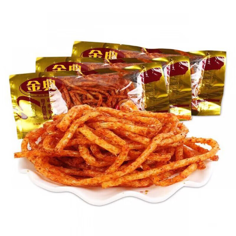 Yizi Food Jindian Spicy Strips Spicy Shreds 8090S Nostalgic Snacks Hunan Specialty Small 20G/Bag Spicy Strips Handmade