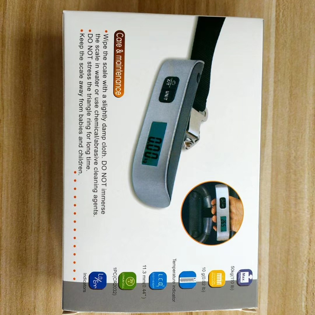 2025 Portable Scale Cross-Border Luggage Scale T-Shaped Digital Scale Express Scale 50kg Hand-Pulled Crane Scale