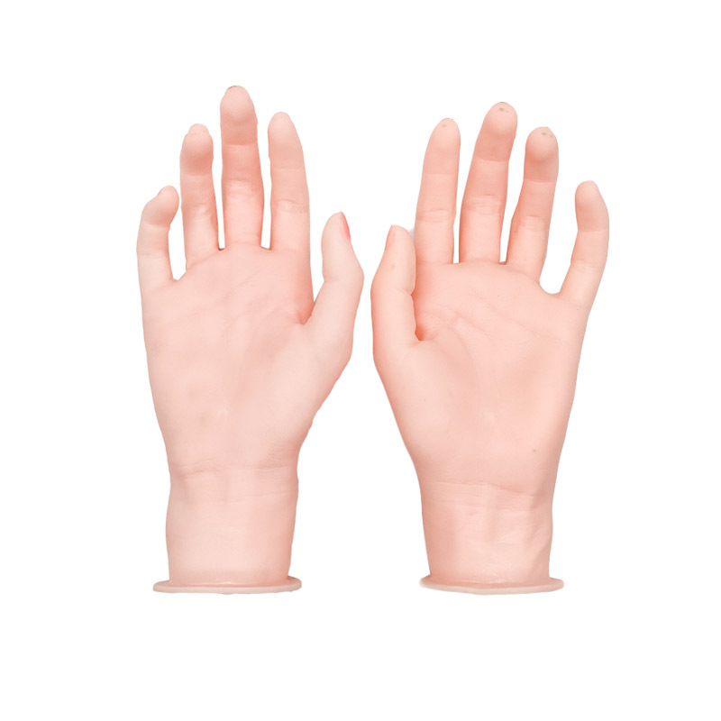 Hand Model Silicone Artificial Hand Model Jewelry Display Prosthetic Hand Photo Display Live Broadcast Props Manicure Model Props