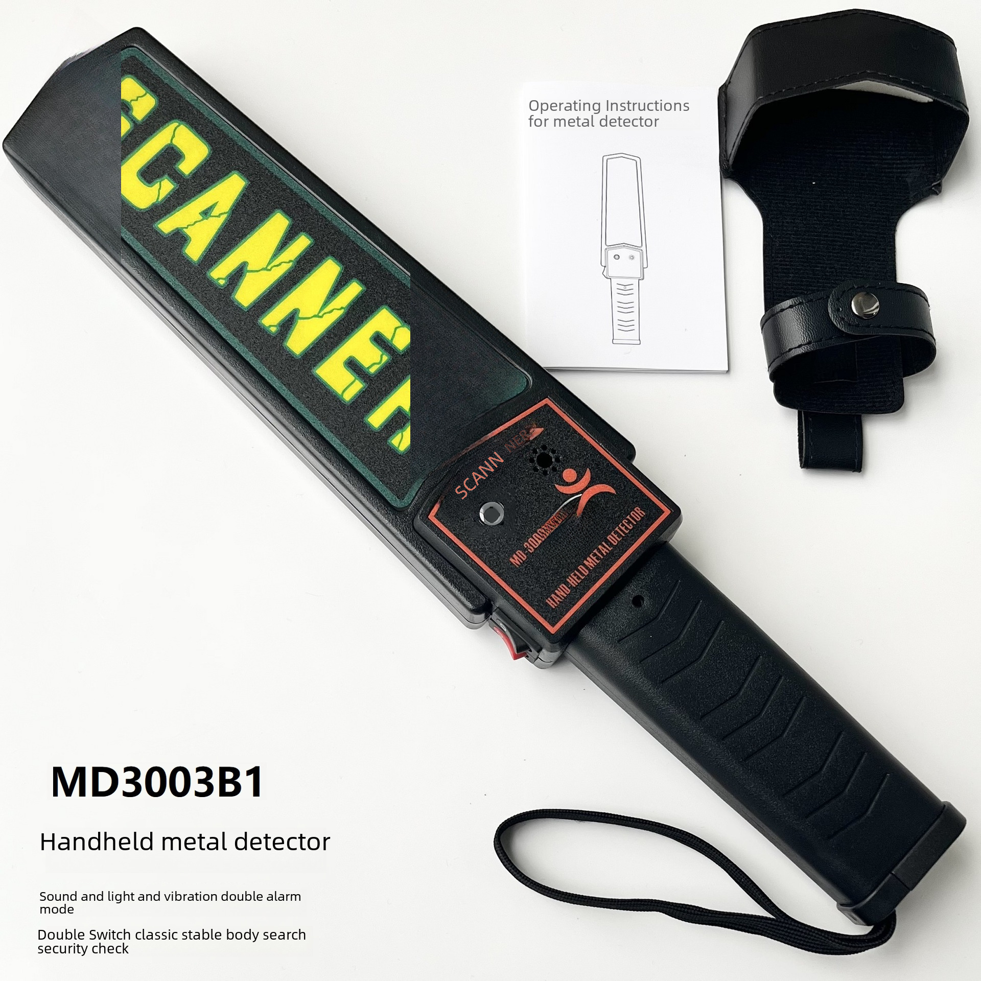 Double switch MD3003B1 handheld metal detector security detector search metal detector
