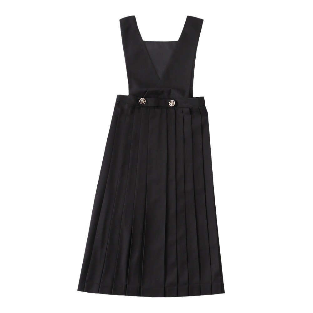 Milk protection skirt JK skirt card milk skirt suspender skirt dress breast protection skirt women's uniform skirt solid color maxi skirt pleated skirt