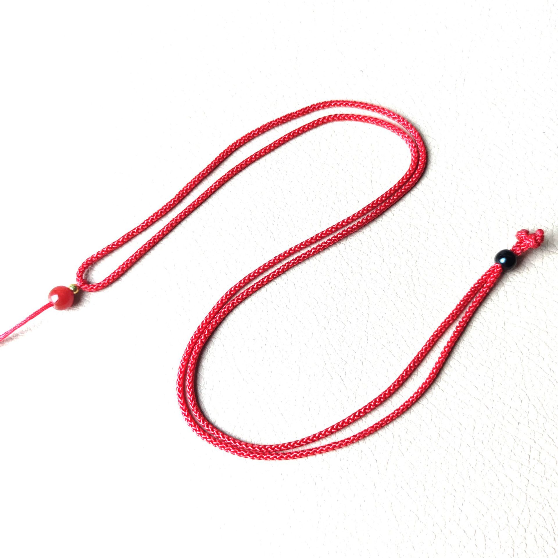 Fine adjustable hand-woven top bead necklace rope jade men and women pendant rope neck lanyard pendant rope wholesale