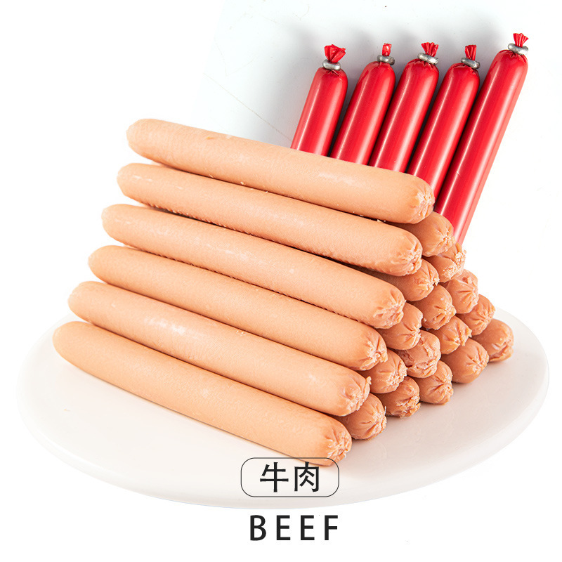 Dog cat ham sausage 15g/pet sausage wholesale beef chicken duck sausage