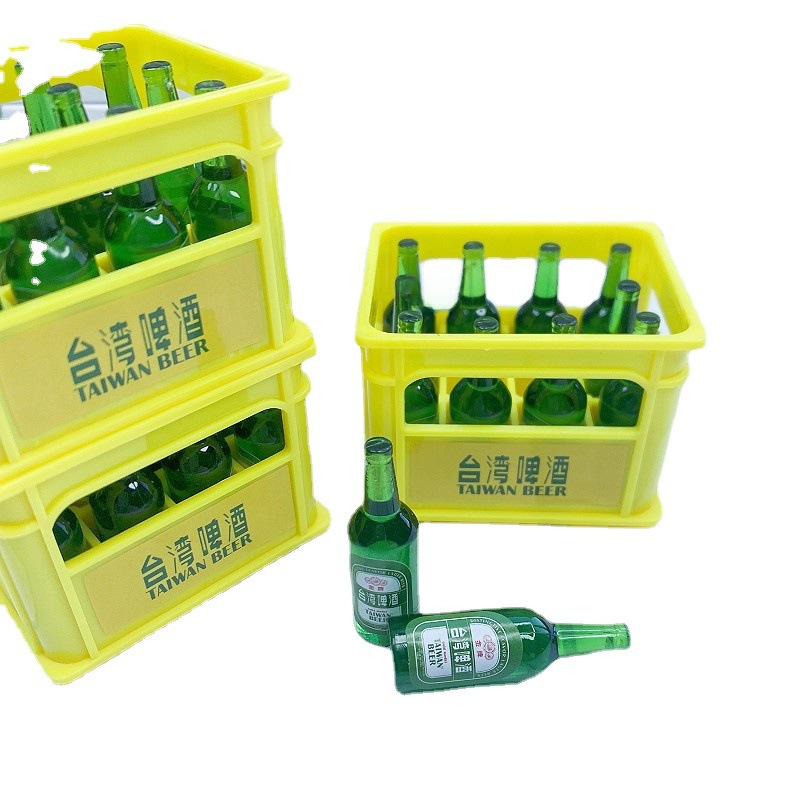 Microscale simulation Macao Taiwan beer trolley suit doll house DIY scene shooting props toy store