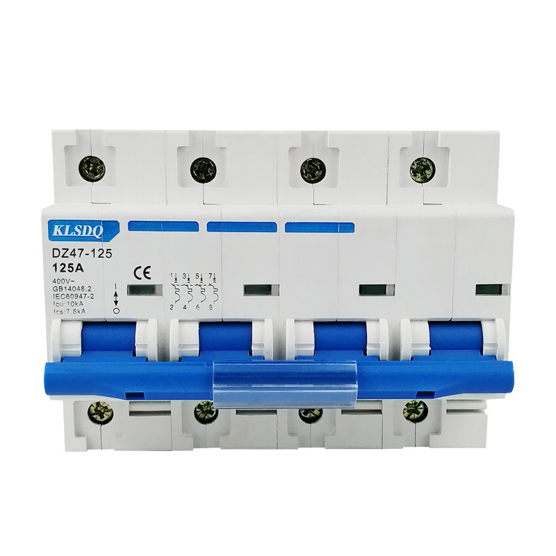 Electric Switch Air Switch Dz47-125 Circuit Breaker 1P/2P/3P/4P 80A100A125A Small Circuit Breaker