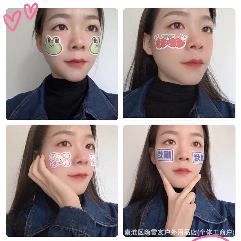 Ski Anti-Freeze Nose Patch, Children's Facial Anti-Freeze Patch, Outdoor Warmth Artifact, Sunscreen Sticker, Face Protection Patch