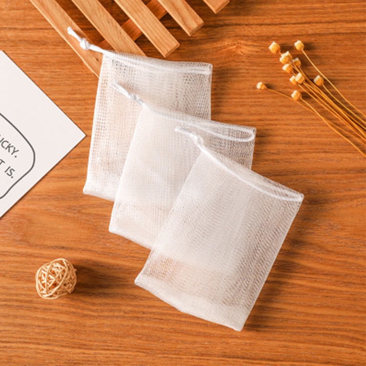 Прямая продажа завода, белая веревочная сетка для пены, мешок для очищения лица