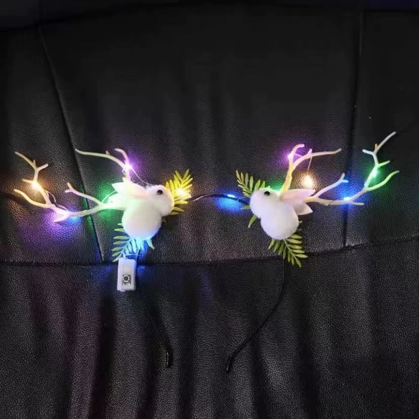 Mid-Autumn Festival Headband Kidsren's Rabbit Hairpin Hairpin School Kindergarten Handmade Activity Lantern Decoration Photo Headband