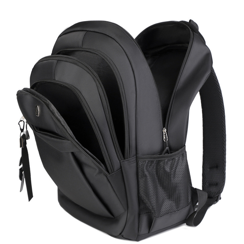 Cross-border Backpack for Men and Women Junior High School Senior high school College Students Oxford Cloth Schoolbag Large Capacity European Travel Backpack