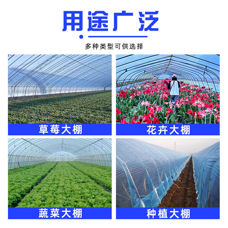 Customized Greenhouse Film Plastic Film Po Film Anti-Aging Agricultural Breeding Vegetable Insulation Film Thickeneded Drip-Free Film Pe