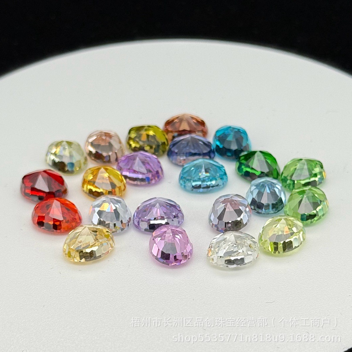 Ice Flower Cut Color Synthetic Zirconia High Carbon Diamond Ring Pendant Bracelet Inlaid with Loose Stones Manufacturer Wholesale